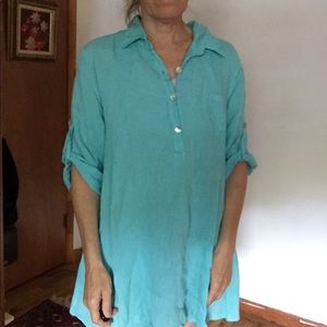 Pretty 3/4 sleeve - Linen Tunic top